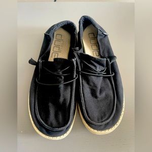 Hey Dude Wendy Size 8 Black Shoes